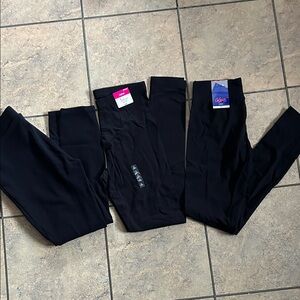 Black Leggings, 3 pairs